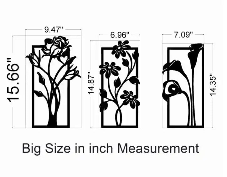 Modern Flower Wall Art Panels – Luxury Floral Wall Decor for Home