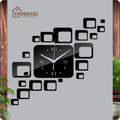 Modern Acrylic Wall Clock – Luxury Geometric Mirror Wall Decor