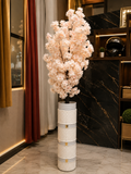 Artificial Cherry Blossom Tree with Decorative White Vase Home & Office Décor CH 0093