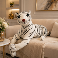 Giant White Tiger Plush Toy – Premium Soft Stuffed Animal