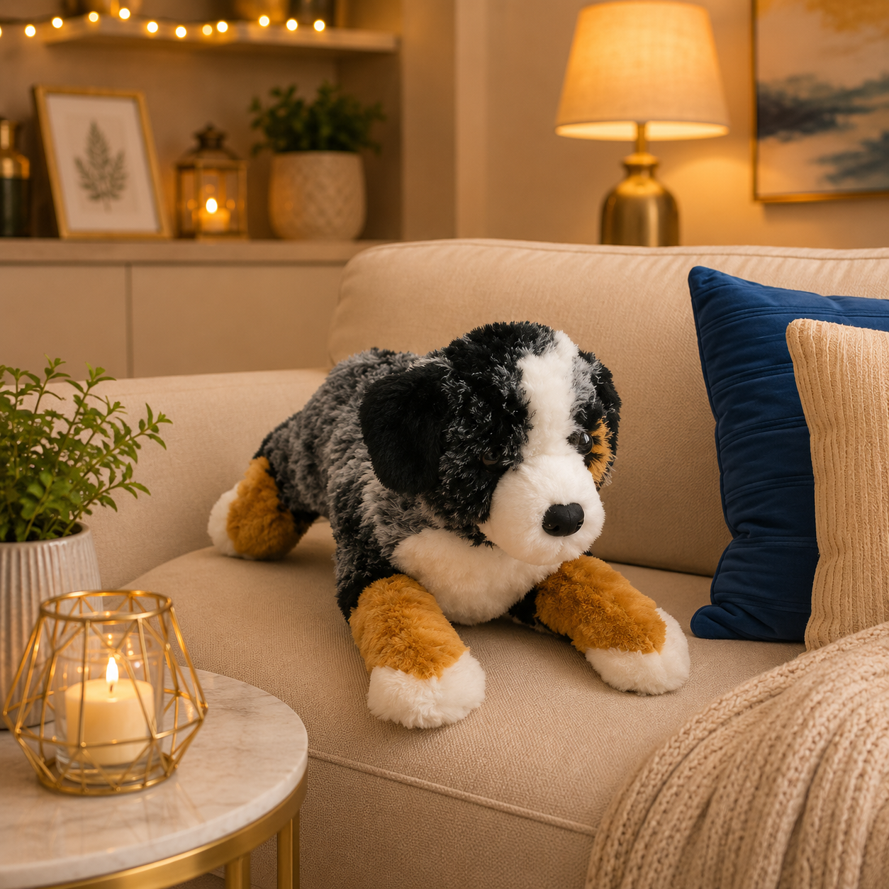 Realistic Plush Dog Soft Toy | Premium Stuffed Puppy Teddy