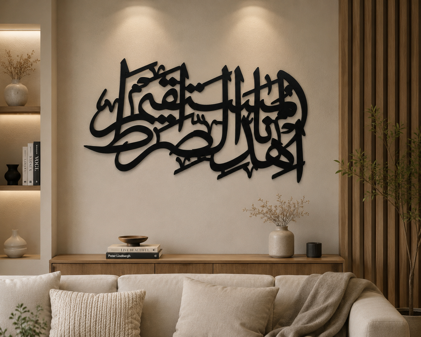 Quran Ayat MDF Islamic Wall Art | Premium Arabic Calligraphy Wall Decor for Home, Office & Mosque