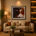 Whirling Dervish Sufi Wall Art – Spiritual Islamic Canvas Painting Frame
