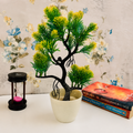 Artificial Mini Bonsai Tree in White Pot | Decorative Faux Plant for Home & Office