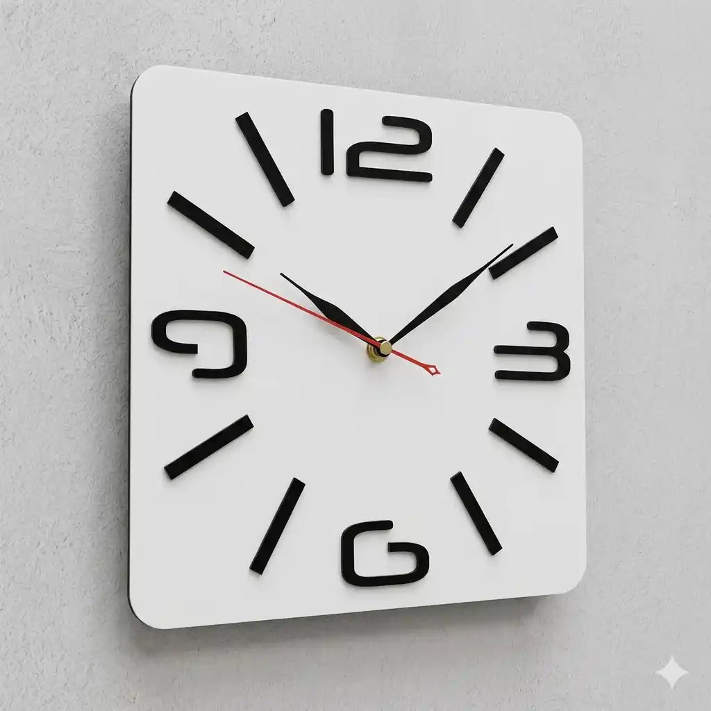 Premium White and Black Acrylic Finish