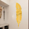 Premium Acrylic Leaf Mirror Wall Decor – Modern 3D Reflective Wall Art