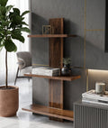 Modern 3-Tier Wooden Wall Shelf | Floating Display Shelf | Decorative Wall Mounted Storage Rack for Living Room, Bedroom & Office WS 0115