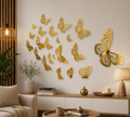 Acrylic Mirror Butterflies Wall Decor – 3D Butterfly Mirror Art Set